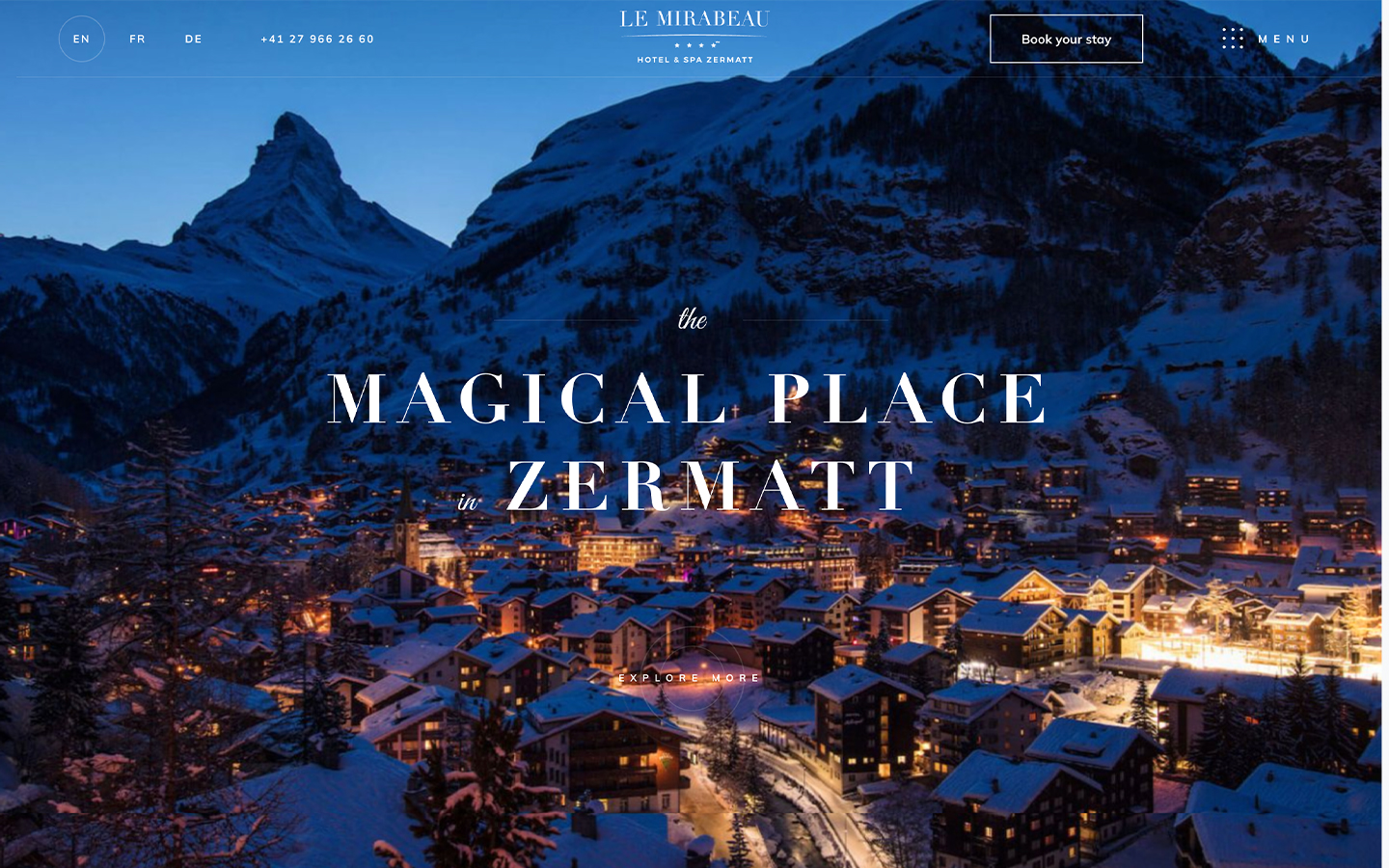 Le Mirabeau Hotel & Spa Zermatt | Magical Place In Zermatt