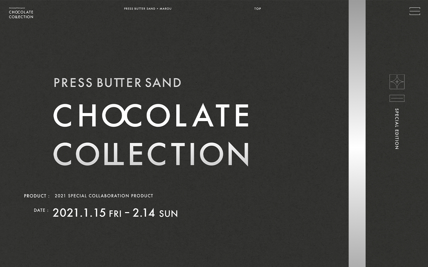 PRESS BUTTER SAND CHOCOLATE COLLECTION | プレスバターサンド チョコレートコレクション